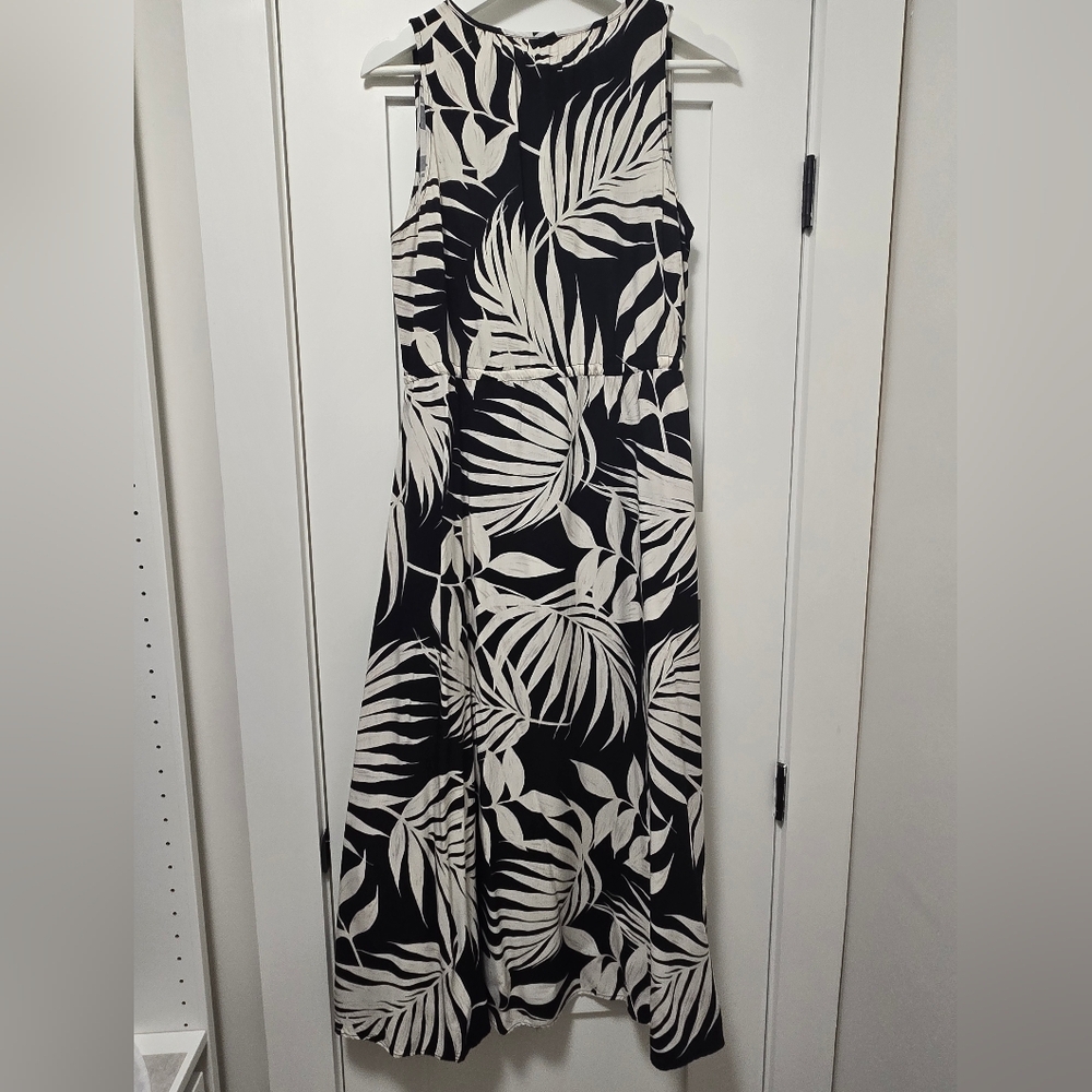 Mango Black and White Maxi Dress - Picture 2 of 10